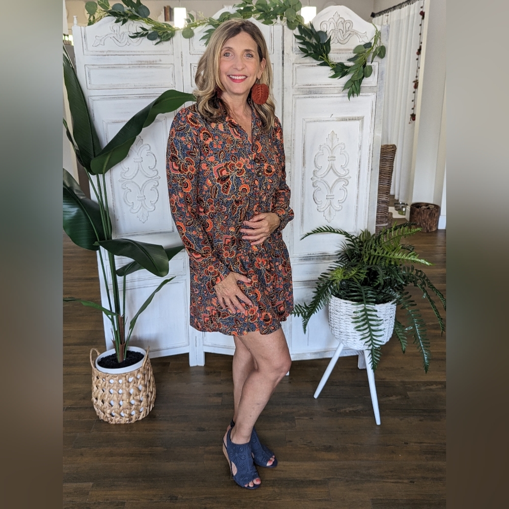 Long sleeve Bohemian dress